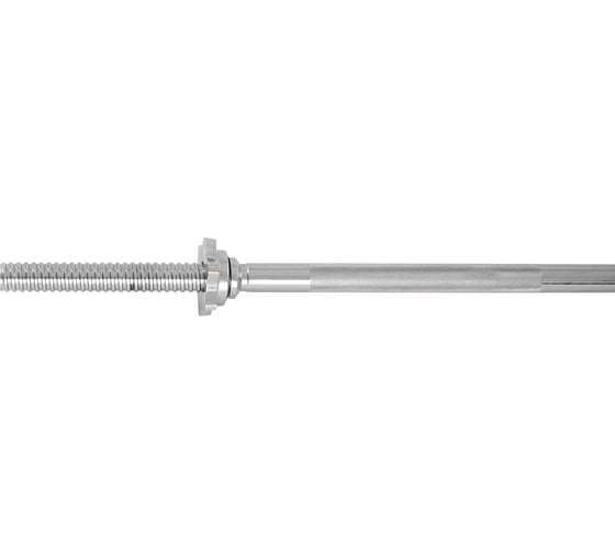 Прямой гриф для штанги Starfit BB-103 120 см, d=25 мм, металл, с металлическими замками, хром УТ-00019777