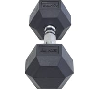 Гексагональная гантель Starfit DB-301 8 кг, обрезиненная, черный УТ-00019789