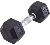 Гексагональная гантель Starfit DB-301 7 кг, обрезиненная, черный УТ-00019788