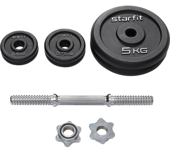 Разборная чугунная гантель Starfit DB-715 14 кг ЦБ-00002413