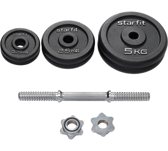 Разборная чугунная гантель Starfit DB-715 18 кг ЦБ-00002415