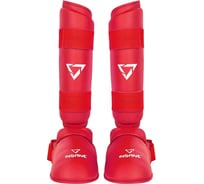 Защита голень-стопа Insane FERRUM IN22-SG200, ПУ, красный УТ-00020354