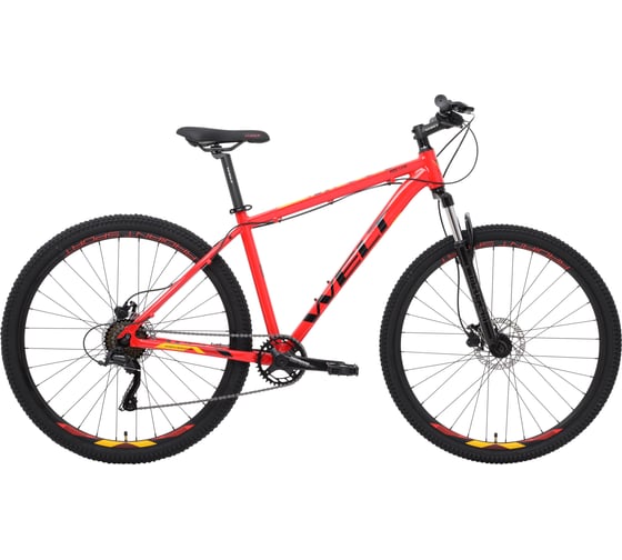 Велосипед Welt Cycle Welt Ridge 1.0 HD 29 promo 2023, Carrot Red, размер рамы 18" WRIG10HD2920233 1
