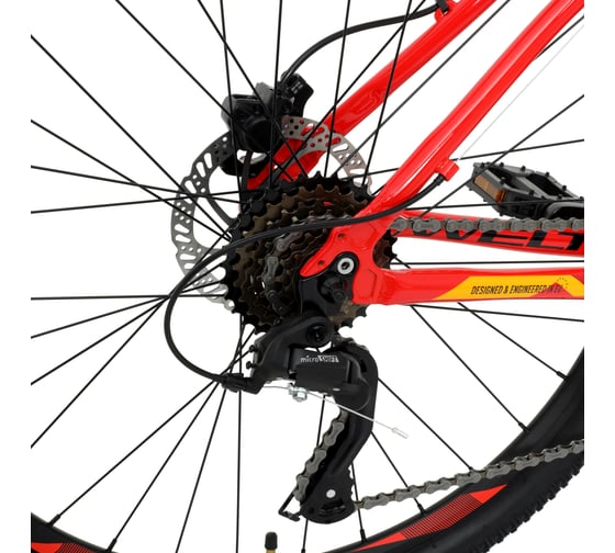 Велосипед Welt Cycle Welt Ridge 1.0 HD 27 promo 2023, Carrot Red, размер рамы 18" WRIG10HD2720234