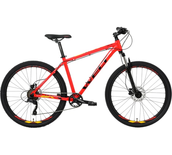Велосипед Welt Cycle Welt Ridge 1.0 HD 27 promo 2023, Carrot Red, размер рамы 18" WRIG10HD2720234