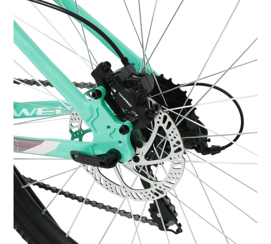 Велосипед Welt Cycle Welt Floxy 1.0 HD 26 promo 2023 Light Green размер рамы 15" WFLO10HD2620233