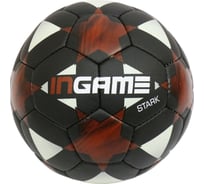 Футбольный мяч INGAME ifb-121 stark, №5 черно-красный УТ-00001224