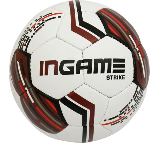 Футбольный мяч INGAME ifb-127 strike, №5 бело-красный УТ-00001227 1