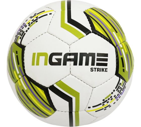 Футбольный мяч INGAME ifb-127 strike, №5 бело-зеленый УТ-00001228 1