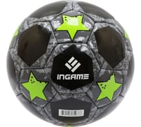 Футбольный мяч INGAME ifb-117 pro black, №5 черно-зеленый УТ-00001242