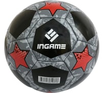 Футбольный мяч INGAME ifb-117 pro black, №5 черно-красный УТ-00001222