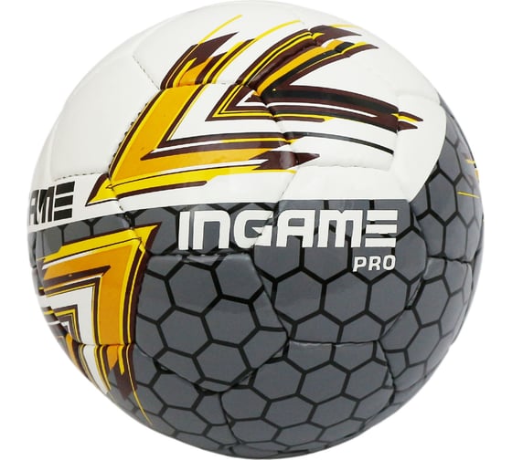 Футбольный мяч ifb-119 INGAME pro, №4, желто-серый УТ-00001246