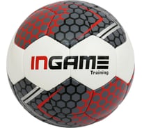 Футбольный мяч INGAME ifb-129 training бело-красно-серый УТ-00001232