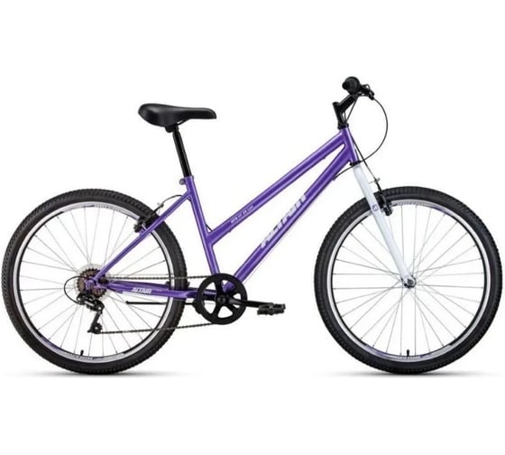 Велосипед ALTAIR 26 MTB HT LOW 6 скоростей, 2022г, рама 17, фиолетовый/белый ЦБ-00030446 1