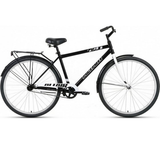 Велосипед ALTAIR CITY HIGH 28, 28 , 1 скорость, рост 19, 2023г, черный/серый RB3C8100EXBKXGY