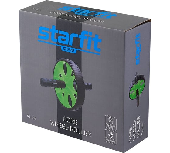 Ролик для пресса Starfit RL-103 черный/зеленый УТ-00019234