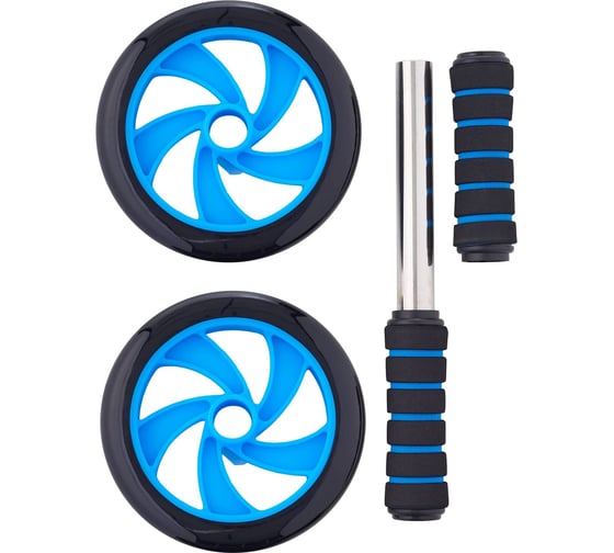 Ролик для пресса двойной Starfit RL-102 черный/синий УТ-00019233