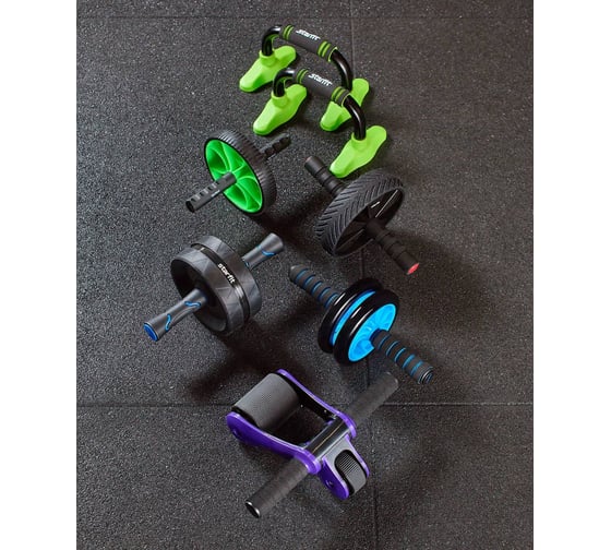 Ролик для пресса с мягким ходом Starfit RL-104 черный/красный УТ-00019797
