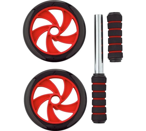Ролик для пресса двойной Starfit RL-102 черный/красный ЦБ-00002284