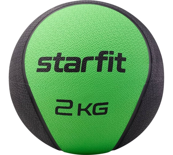 Медбол высокой плотности Starfit GB-702 2 кг, зеленый УТ-00018935