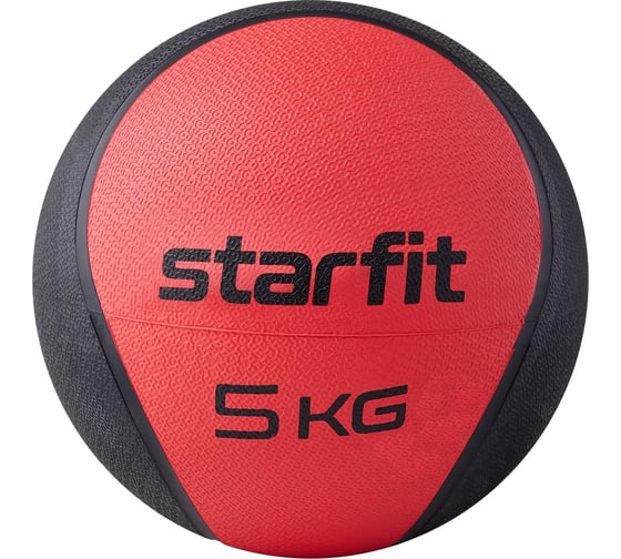 Медбол высокой плотности Starfit GB-702 5 кг, красный УТ-00018938