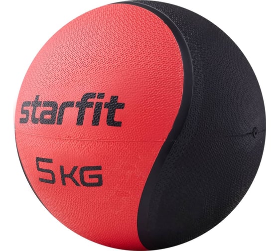 Медбол высокой плотности Starfit GB-702 5 кг, красный УТ-00018938