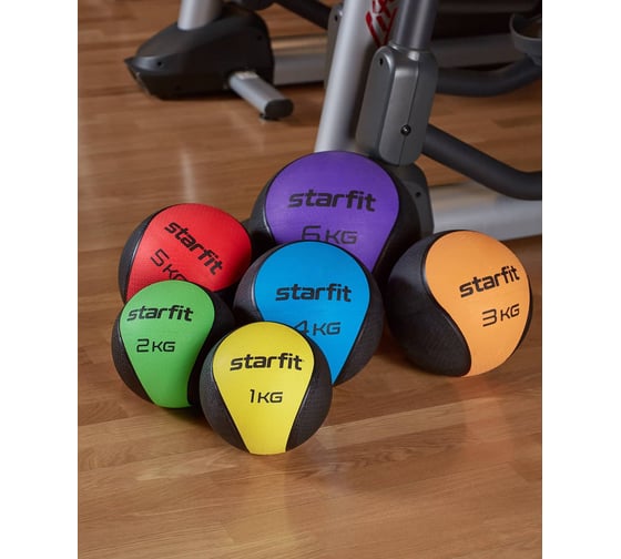 Медбол высокой плотности Starfit GB-702 5 кг, красный УТ-00018938