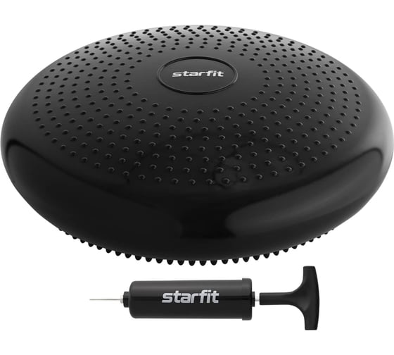 Балансировочный диск Starfit BP-104 с насосом, массажный, черный ЦБ-00002521