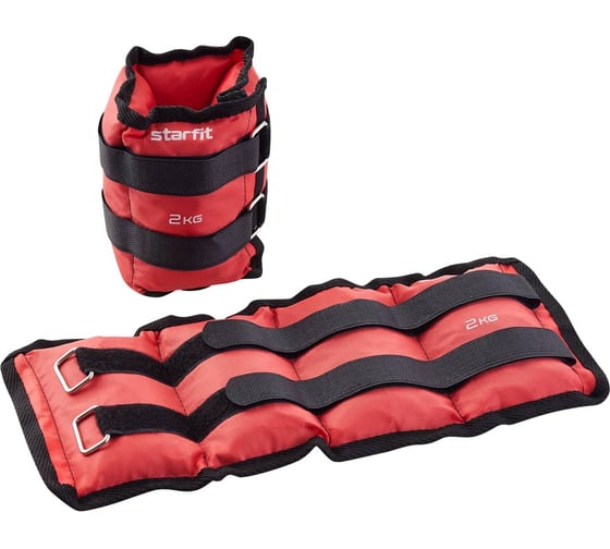 Утяжелители Starfit WT-401 2 кг, красный УТ-00019271