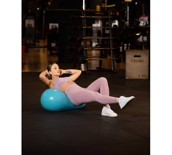 Фитбол Starfit GB-801 50x100 см, овальный, синий пастель УТ-00018993