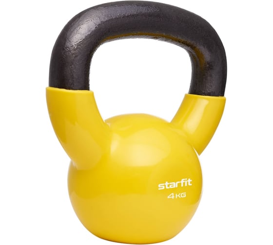 Виниловая гиря Starfit DB-401 4 кг, желтый ЦБ-00001456