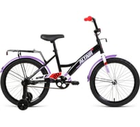 Велосипед ALTAIR KIDS 20, 1 скорость, рост 13, 2022г, черный/белый IBK22AL20039