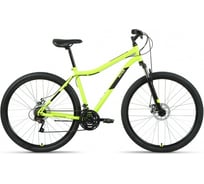 Велосипед ALTAIR MTB HT 29 2.0 D, 21 скорость, рост 19, 2022г, ярко-зеленый/черный RBK22AL29169