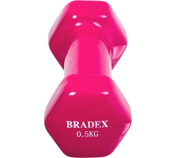 Набор обрезиненных гантелей BRADEX, 2шт по 0,5 кг, розовые SF 1013