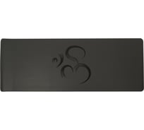 Коврик для йоги INEX Yoga PU Mat полиуретан c гравировкой, 185x68x0.4 см, темно-серый HG PUMAT-120 18-68-04