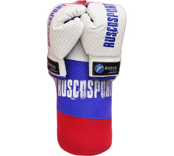 Набор бокс. начинающих Ruscosport rusco sport к/з триколор красный 1/6 4680062713245