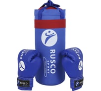 Набор бокс. начинающих Ruscosport rusco sport 4 OZ, синий 4680062715706