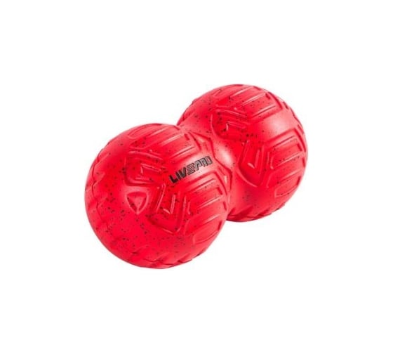 Cдвоенный массажный мяч LIVEPRO Peanut Massage Roller, красный NL LP8509 00-00-00