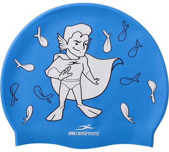 Детская шапочка для плавания 25DEGREES Floater Blue 25D22006K, силикон, ЦБ-00001722