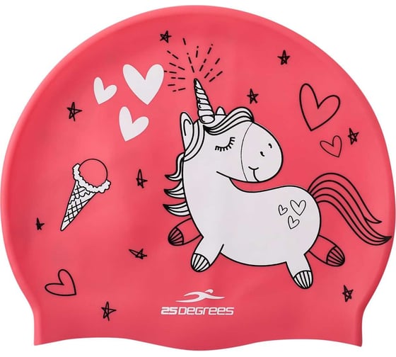 Детская шапочка для плавания 25DEGREES Pony Pink 25D22005K, силикон, ЦБ-00001721 1