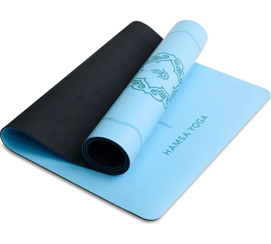 Коврик для йоги, фитнеса, гимнастики и спорта Hamsa Yoga нескользящий, 183x68x0.6 см, H0013 1