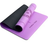 Коврик для йоги, фитнеса, гимнастики и спорта Hamsa Yoga нескользящий, 183x68x0.6 см, H0011
