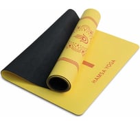 Коврик для йоги, фитнеса, гимнастики и спорта Hamsa Yoga нескользящий, 183x68x0.6 см, H0015