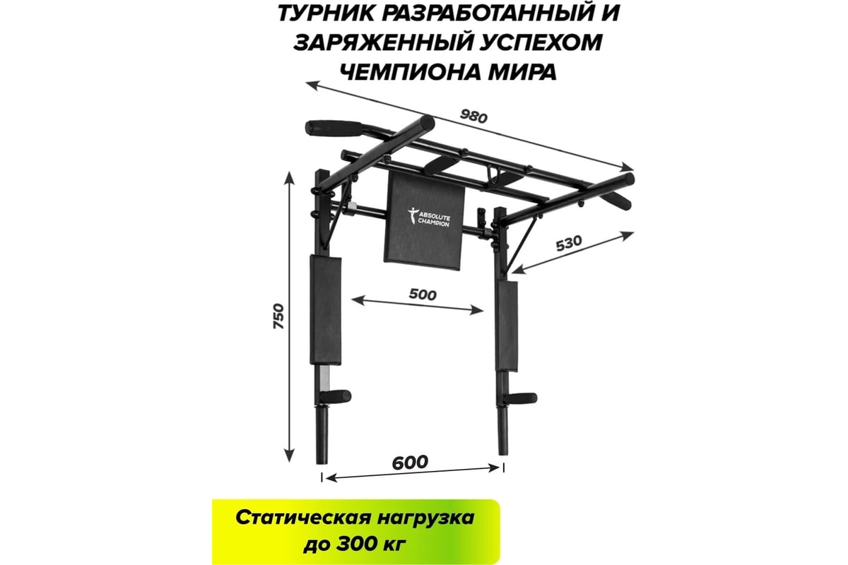 Турник-брусья Absolute Champion Железное тело СГ000002587