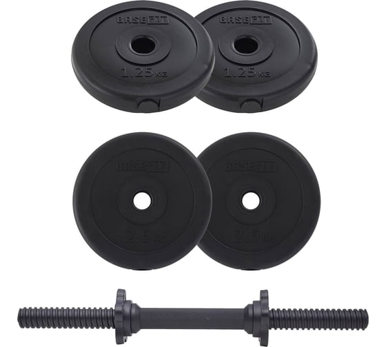 Разборная пластиковая гантель Basefit DB-717 8 кг ЦБ-00000206