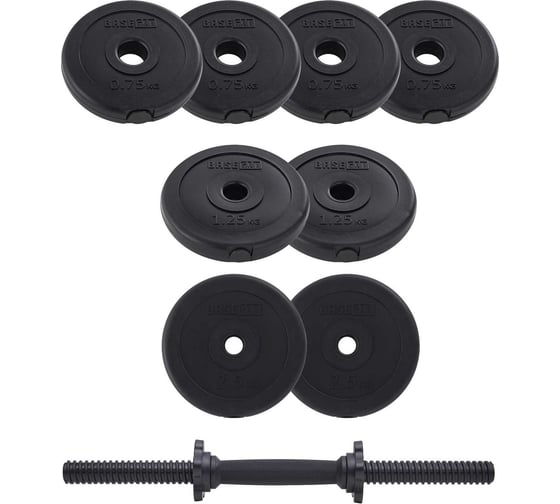 Разборная пластиковая гантель Basefit  DB-717 11.5 кг ЦБ-00000209
