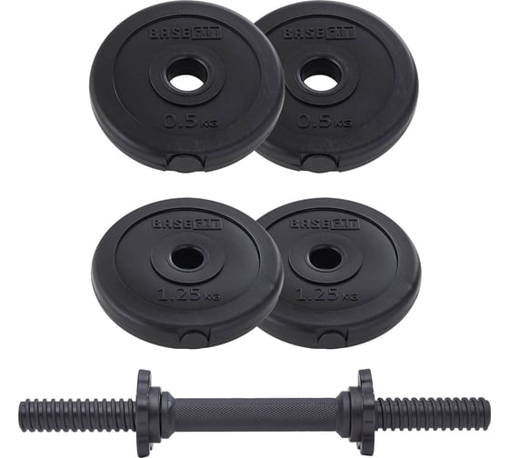 Разборная пластиковая гантель Basefit DB-717 4 кг ЦБ-00000203
