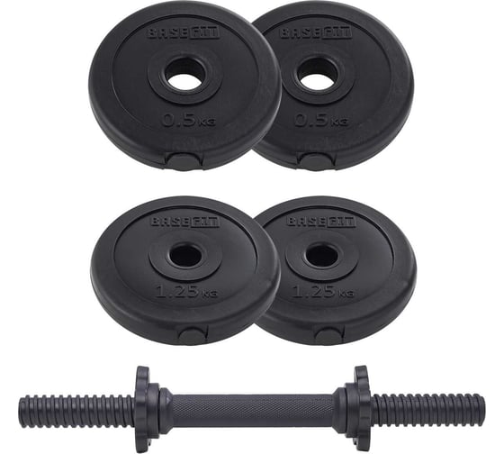 Разборная пластиковая гантель Basefit DB-717 4 кг ЦБ-00000203
