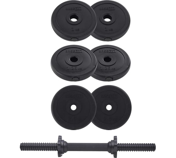 Разборная пластиковая гантель Basefit DB-717 10 кг ЦБ-00000208