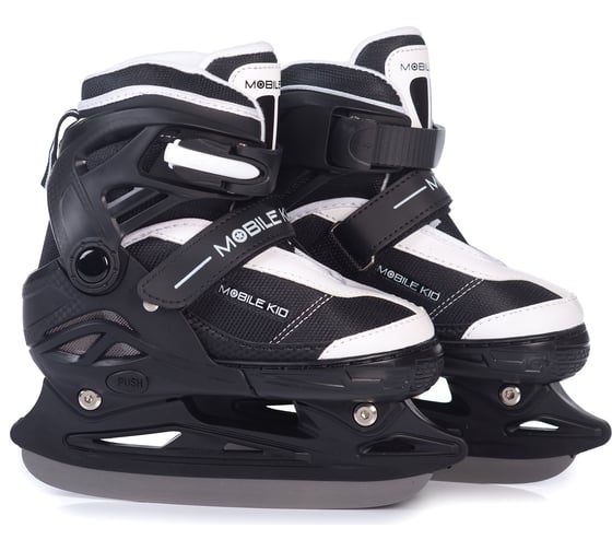 Коньки-ролики 2 в 1 Mobile Kid uni skate black white размер L 4610088641222